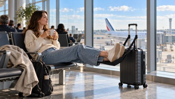 Top 5 repose pieds pour un vol plus confortable