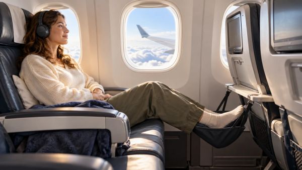 Top 5 repose pieds pour un vol plus confortable